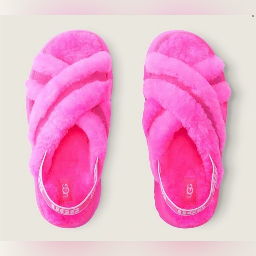 BRAND NEW Women’s UGG® Disco Cross Slide Platform Slipper Adult Size 8 P…